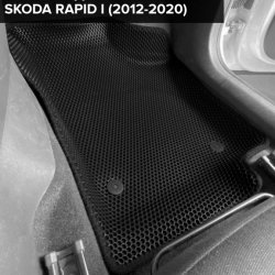3D коврики EVA с бортами Skoda Rapid I (2012-2020)