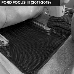 3D коврики EVA с бортами Ford Focus III седан, хэтчбек, универсал (2011-2015)