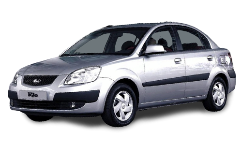 2D коврики EVA в салон и багажник  на Kia Rio II седан (2005-2011)