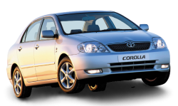 2D коврики EVA в салон и багажник  на Toyota Corolla IX E120 седан FWD, правый руль (2000-2006)