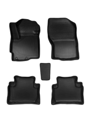 3D коврики EVA с бортами в салон на Mitsubishi Outlander II XL (2005-2013)