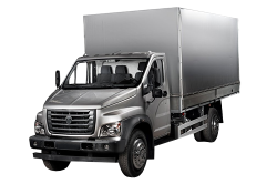 3D коврики EVA с бортами в салон  на ГАЗ Газон NEXT с рычагом КПП на торпеде